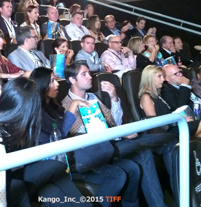 Kango Inc Pouch at Cinplex Odeon VIP Theatre TIFF